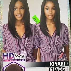 Burgundy & Black Lace Front